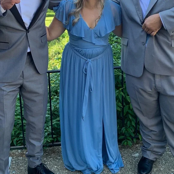 Steel Blue Bridesmaid Dress Jael Azazie Azazie Steel Blue, Dusty Blue, Or I'm Undecided Steel Blue Bridesmaid Dress Jael Azazie Azazie Steel Blue, Dusty Blue, Or I'm Undecided
